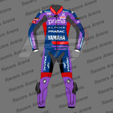 Miguel Oliveira Yamaha Pramac Motogp Motobike Leather Race Suit 2025 Front